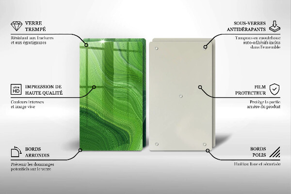 Cache plaque de cuisson Texture abstraite