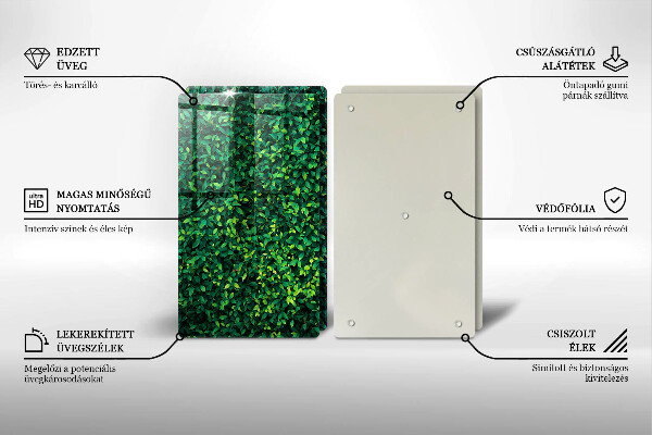 Cache plaque de cuisson Plante à petites feuilles