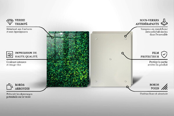 Cache plaque de cuisson Plante à petites feuilles