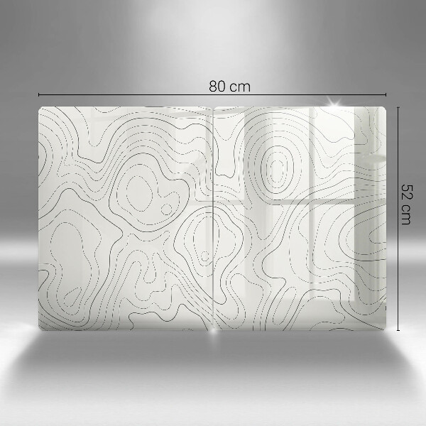 Cache plaque de cuisson Conception de dessins au trait