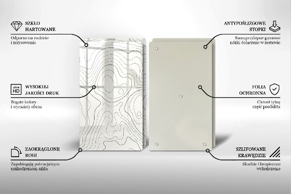 Cache plaque de cuisson Conception de dessins au trait