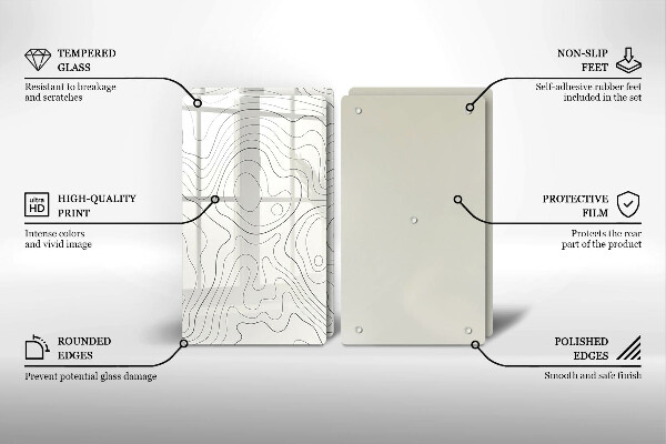 Cache plaque de cuisson Conception de dessins au trait