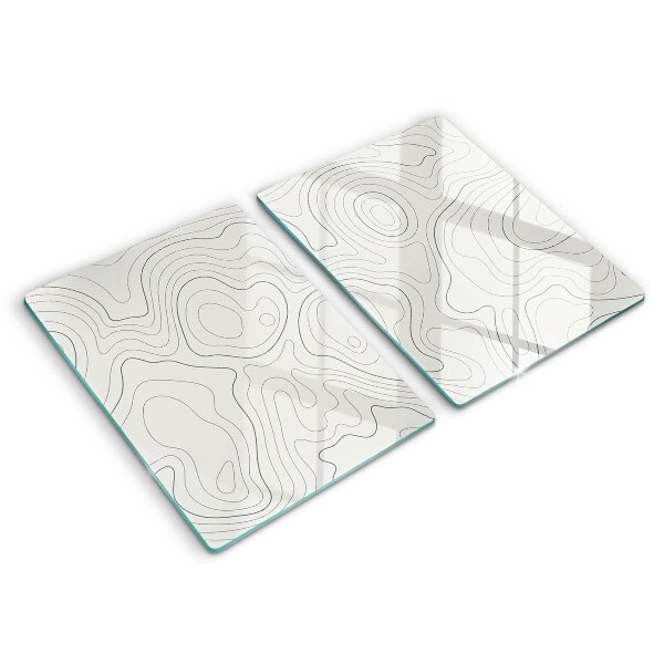 Cache plaque de cuisson Conception de dessins au trait