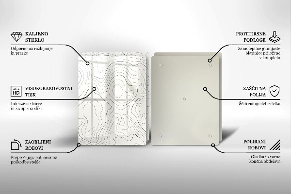 Cache plaque de cuisson Conception de dessins au trait