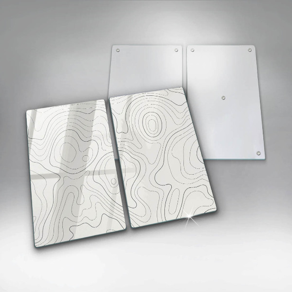 Cache plaque de cuisson Conception de dessins au trait