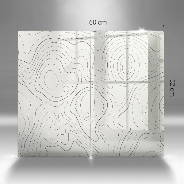 Cache plaque de cuisson Conception de dessins au trait