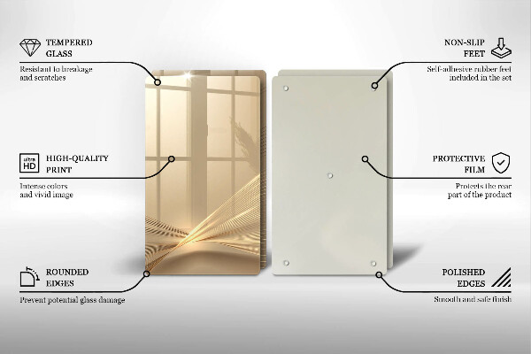 Cache plaque de cuisson Abstraction moderne