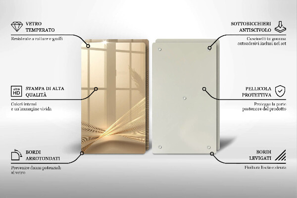 Cache plaque de cuisson Abstraction moderne