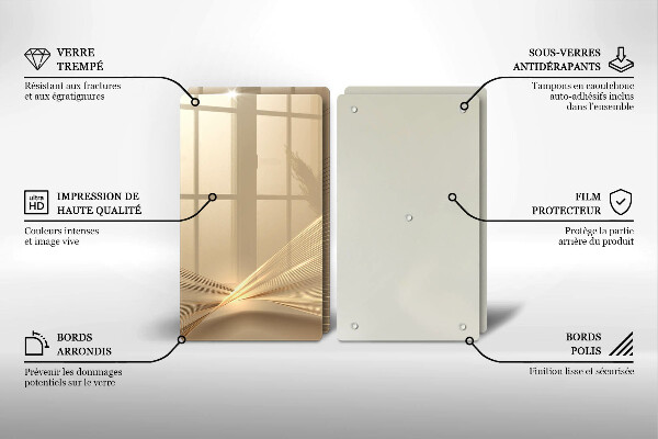 Cache plaque de cuisson Abstraction moderne