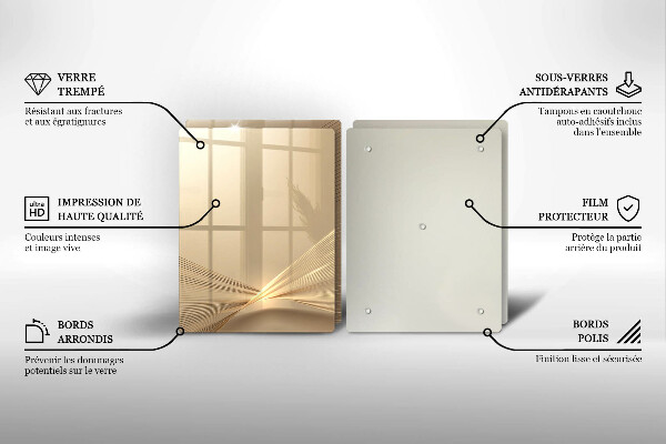 Cache plaque de cuisson Abstraction moderne