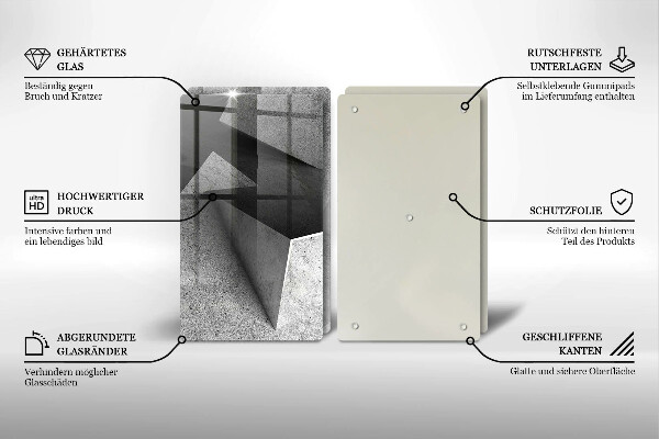 Cache plaque de cuisson Abstraction concrète