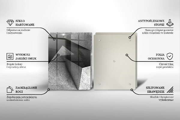 Cache plaque de cuisson Abstraction concrète
