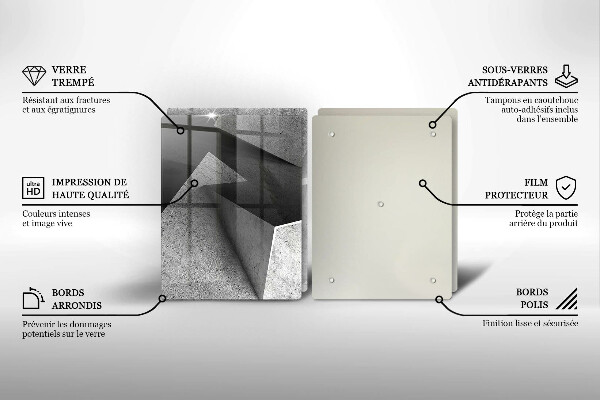 Cache plaque de cuisson Abstraction concrète