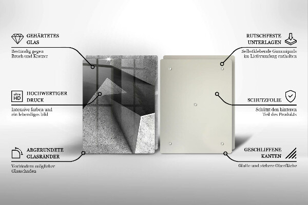 Cache plaque de cuisson Abstraction concrète