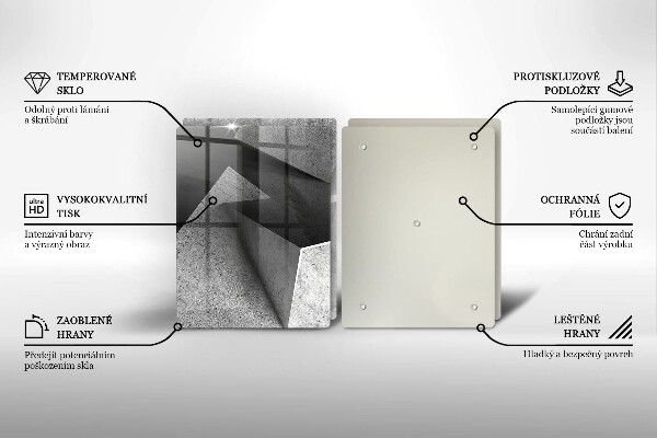 Cache plaque de cuisson Abstraction concrète