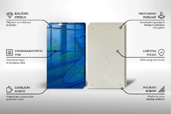 Cache plaque de cuisson Plumes d'oiseaux