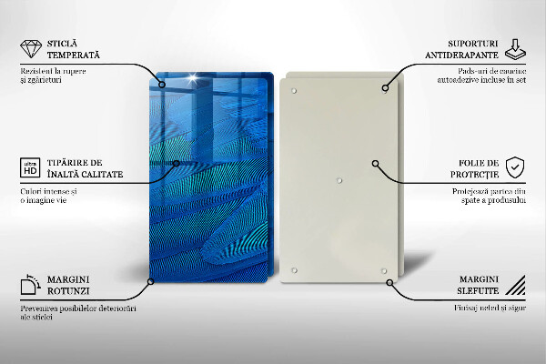 Cache plaque de cuisson Plumes d'oiseaux
