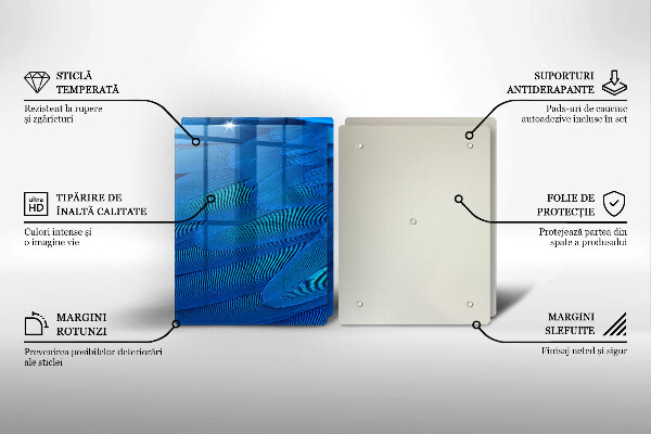 Cache plaque de cuisson Plumes d'oiseaux