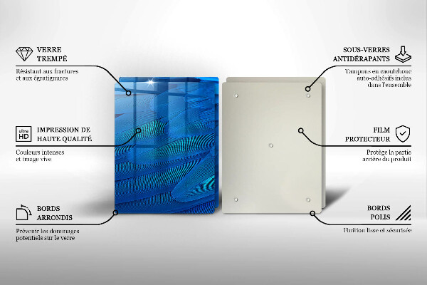 Cache plaque de cuisson Plumes d'oiseaux