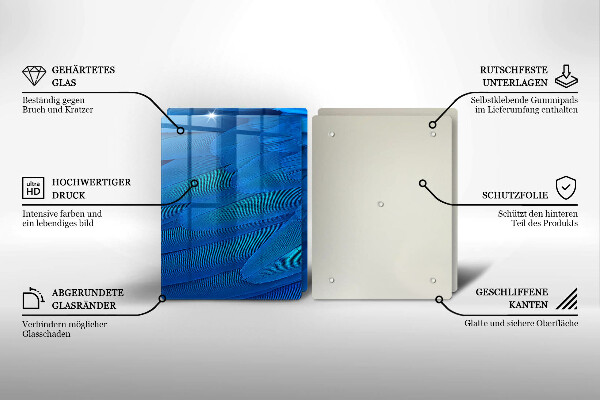 Cache plaque de cuisson Plumes d'oiseaux