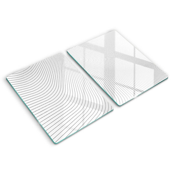 Cache plaque de cuisson Modèle de lignes modernes