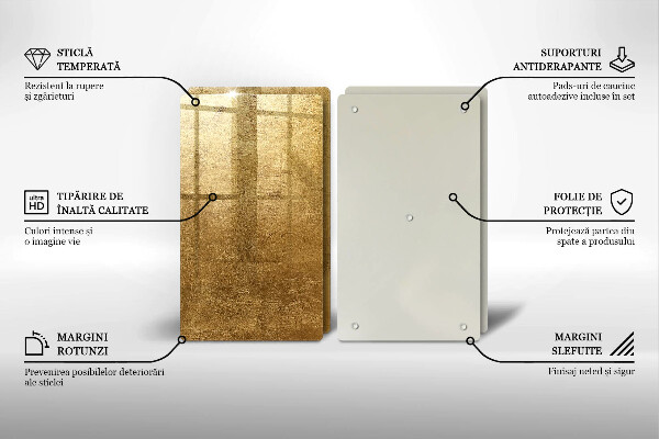 Cache plaque de cuisson Fond de texture or