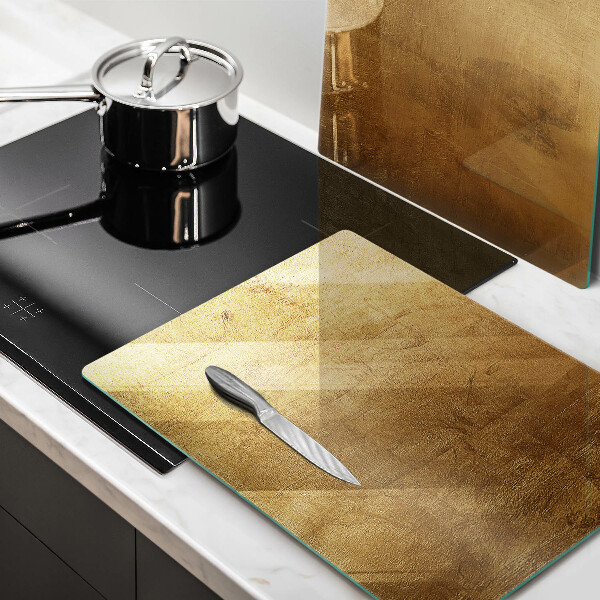 Cache plaque de cuisson Fond de texture or