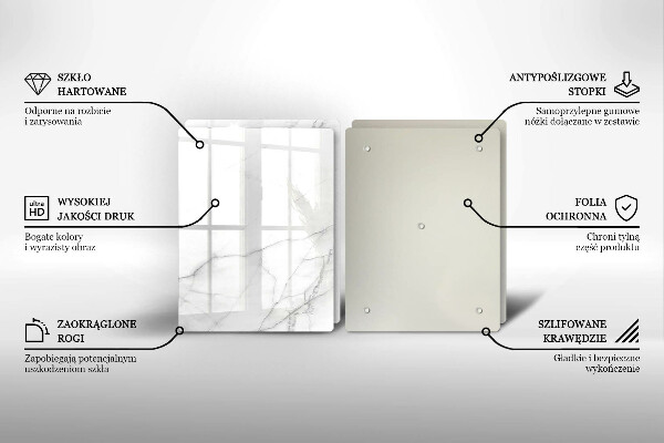 Cache plaque de cuisson Fond de pierre de marbre