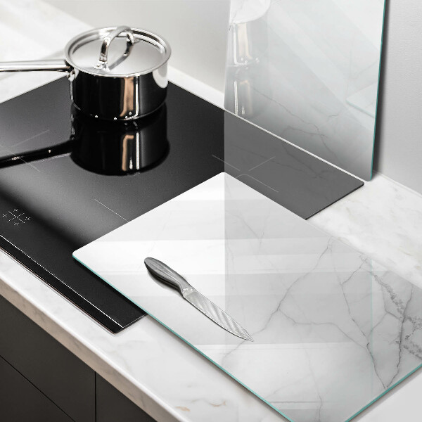 Cache plaque de cuisson Fond de pierre de marbre