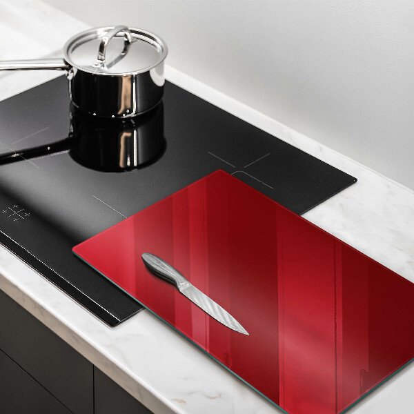 Protection pour plaque de cuisson couleur rouge