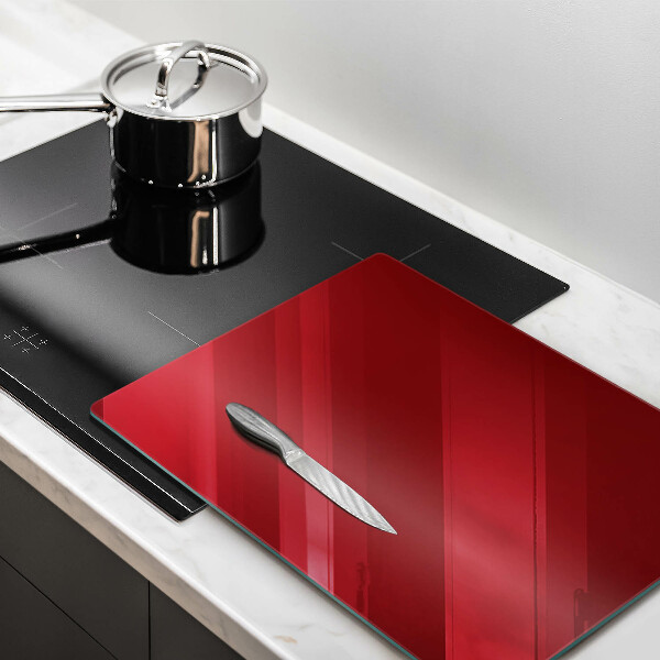 Protection pour plaque de cuisson couleur rouge