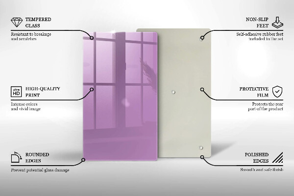 Protection pour plaque de cuisson Couleur violette