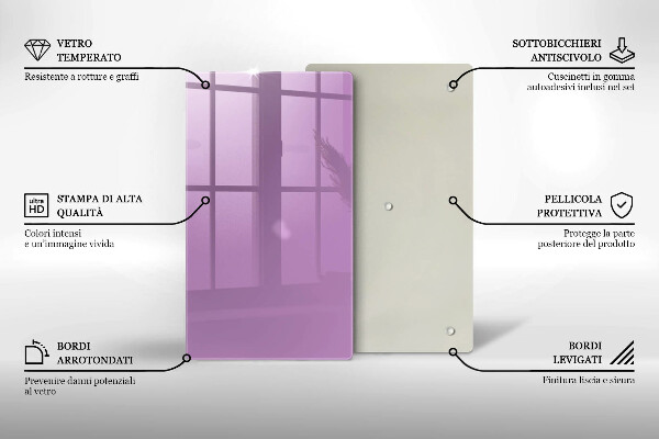 Protection pour plaque de cuisson Couleur violette