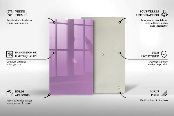 Protection pour plaque de cuisson Couleur violette