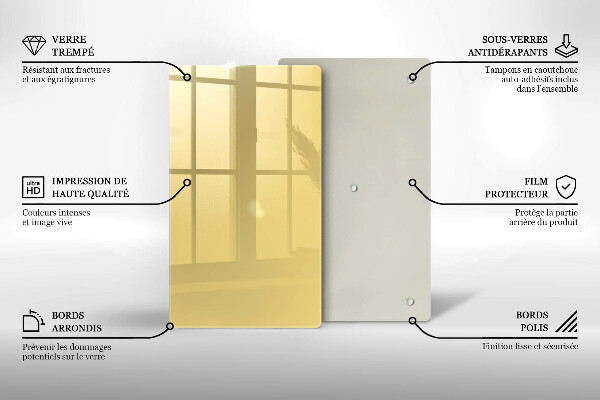 Protection pour plaque de cuisson Jaune