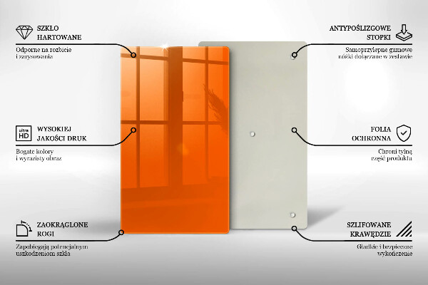 Protection pour plaque de cuisson couleur orange