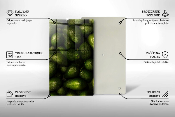 Protection pour plaque de cuisson Fruit d'avocat