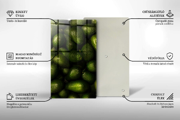 Protection pour plaque de cuisson Fruit d'avocat