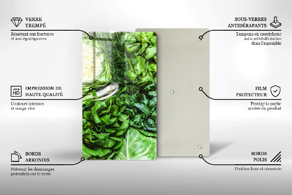 Protection pour plaque de cuisson Légumes verts