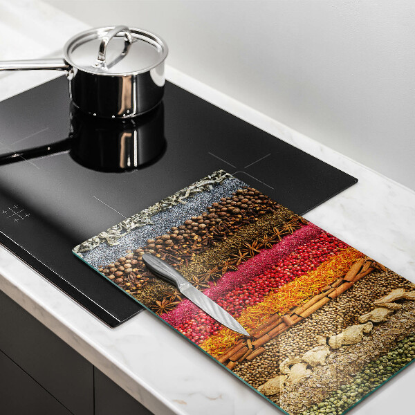 Protection pour plaque de cuisson Épices colorées