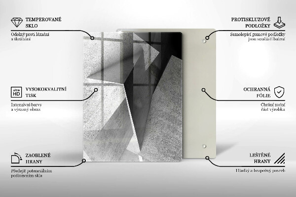 Protection pour plaque de cuisson Texture du bois