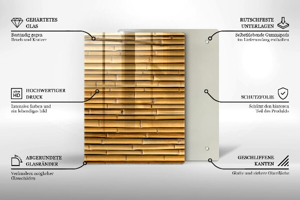 Planche à découper verre Formes métalliques