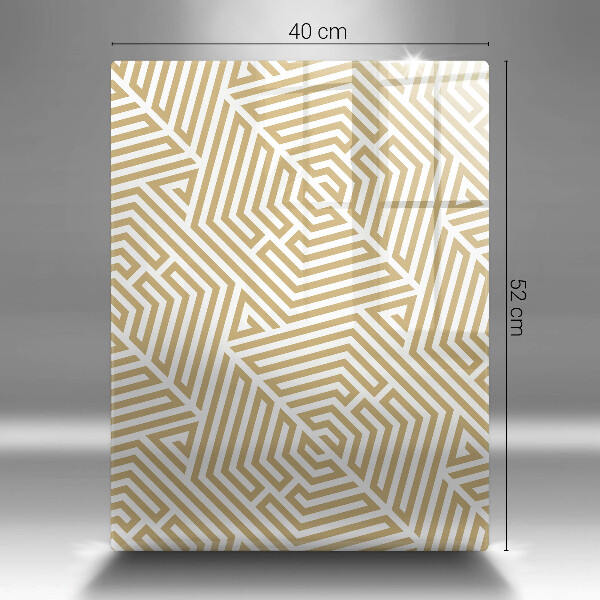 Planche à découper verre Lignes géométriques