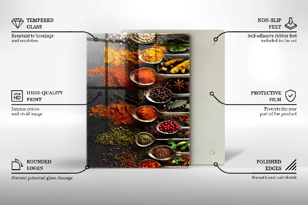 Protection pour plaque de cuisson Feuilles de bohème peintes