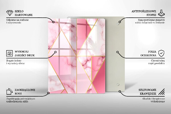 Planche à découper verre Formes géométriques bohèmes