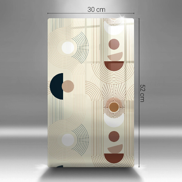 Planche à découper verre Formes géométriques bohèmes