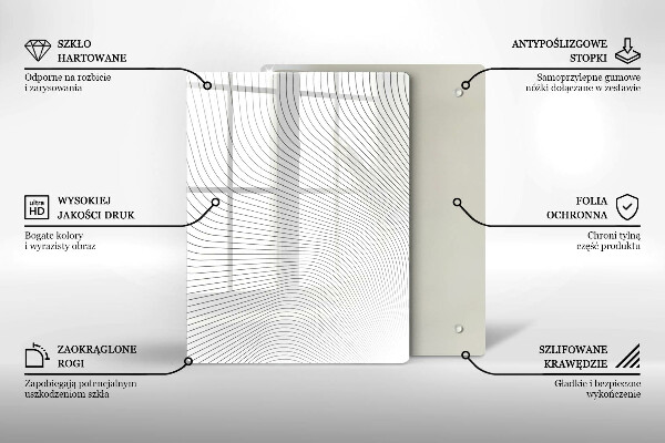 Protection pour plaque de cuisson Abstraction géométrique