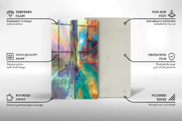 Protection pour plaque de cuisson Ciel coloré