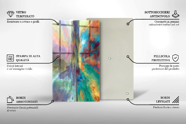 Protection pour plaque de cuisson Ciel coloré