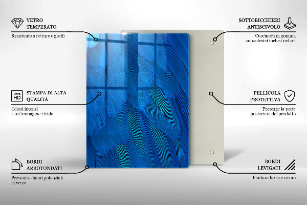 Protection pour plaque de cuisson Écailles d'aquarelle